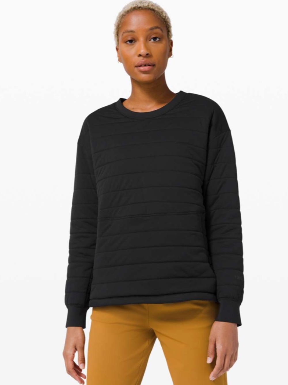 Lululemon Dynamic Movement Crew – Black (Size 4) | Insulated Windproof Pullover - Picture 2 of 6